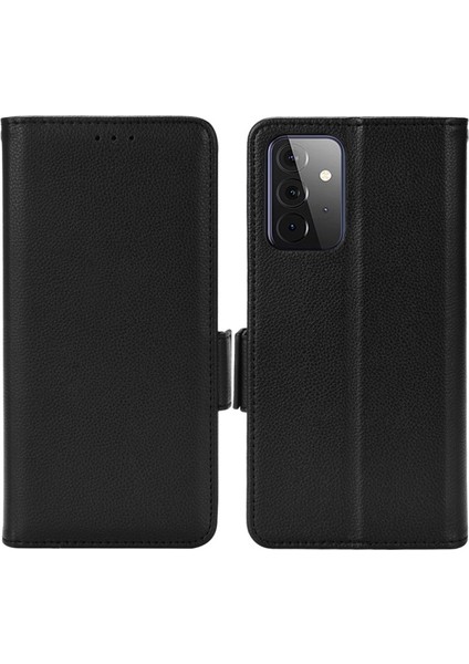 Pu Deri Samsung Galaxy A52S 5g / A52 5g / A52 4g Için Telefon Kılıfı - Siyah (Yurt Dışından)