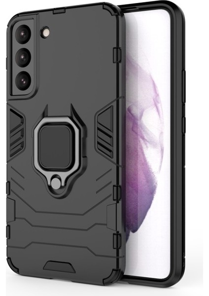 Samsung Galaxy S22 + 5g Için Çift Katmanlı Darbeye Karşı Koruyucu Yüzük Tutuculu Kılıf (Yurt Dışından) modelleri