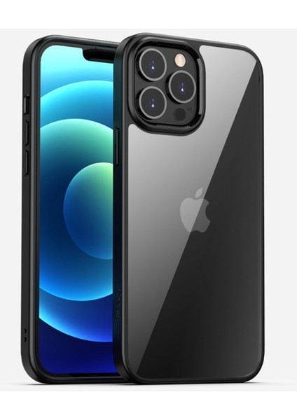 Apple iPhone 13 Için Düşmeye Dayanıklı Pc + Tpu Hibrit Koruyucu Kılıf - Siyah (Yurt Dışından)