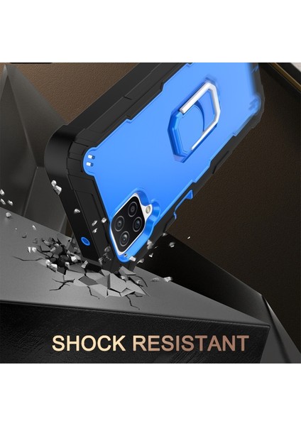 Samsung Galaxy A12 Için Telefon Kılıfı - Siyah / Mavi (Yurt Dışından) fırsatları