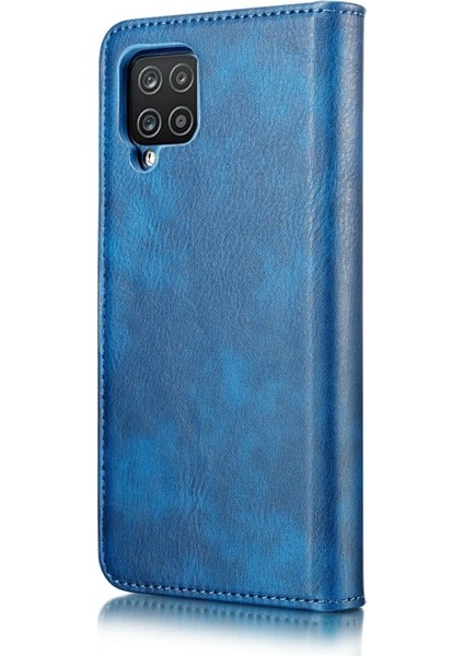 Deri Tpu Samsung Galaxy A22 4g Için Telefon Kılıfı - Mavi (Yurt Dışından)