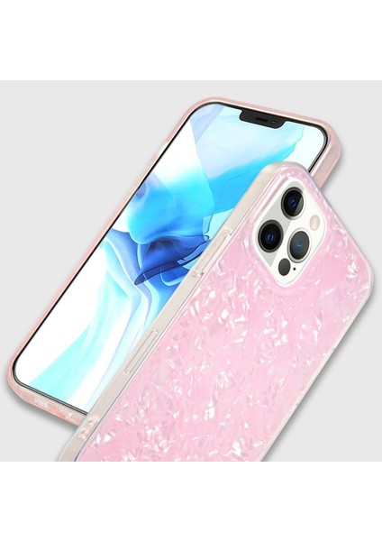 Apple iPhone 12 Için Yumuşak Tpu + Akrilik Imd Çizilmez Telefon Kılıfı - Pembe (Yurt Dışından) modelleri
