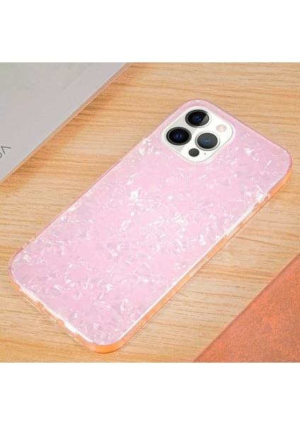 Apple iPhone 12 Için Yumuşak Tpu + Akrilik Imd Çizilmez Telefon Kılıfı - Pembe (Yurt Dışından) fırsatları