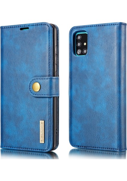 Deri + Pc Samsung Galaxy A71 Için Telefon Kılıfı - Mavi (Yurt Dışından) fırsatları