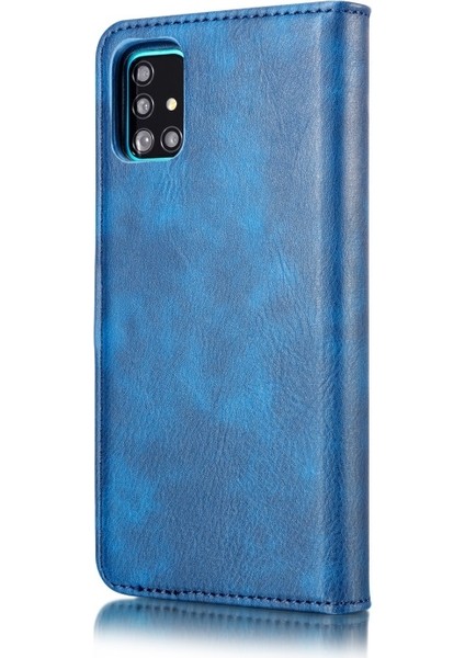 Deri + Pc Samsung Galaxy A71 Için Telefon Kılıfı - Mavi (Yurt Dışından) indirimleri