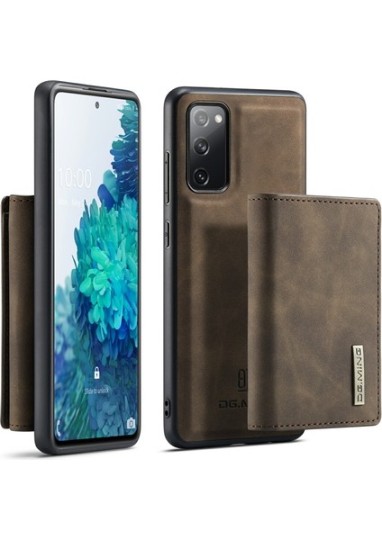M1 Serisi Samsung Galaxy S20 Fe / S20 Fan Edition / S20 Fe 5g Için Telefon Kılıfı - Koyu Kahverengi (Yurt Dışından)