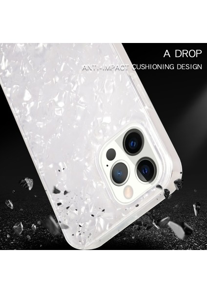 Apple iPhone 12 Için Yumuşak Tpu + Akrilik Imd Çizilmez Telefon Kılıfı - Beyaz (Yurt Dışından) fiyatları