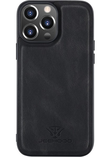 Apple iPhone 13 Pro Max Için 2'si 1 Arada Manyetik Ayrılabilir Fermuarlı Cüzdan Bölmeli Darbeye Dayanıklı Kılıf - Siyah (Yurt Dışından)