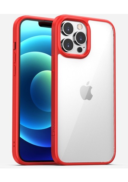 Apple iPhone 13 Için Düşmeye Dayanıklı Pc + Tpu Hibrit Koruyucu Kılıf - Kırmızı (Yurt Dışından)