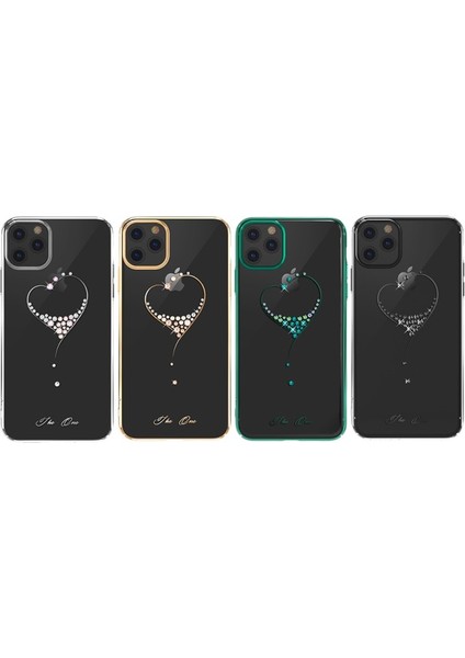 Apple iPhone 11 Pro Max Için Wish Serisi Swarovski Sert Pc Telefon Kılıfı - Gümüş (Yurt Dışından) fiyatları