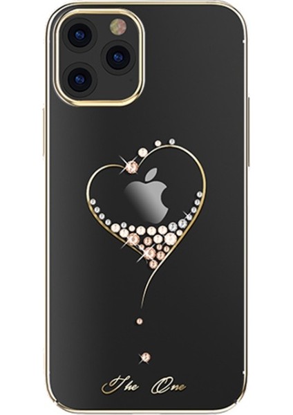 Apple iPhone 12 Pro Için Wish Serisi Swarovski Sert Pc Telefon Kılıfı - Altın (Yurt Dışından) fiyatları