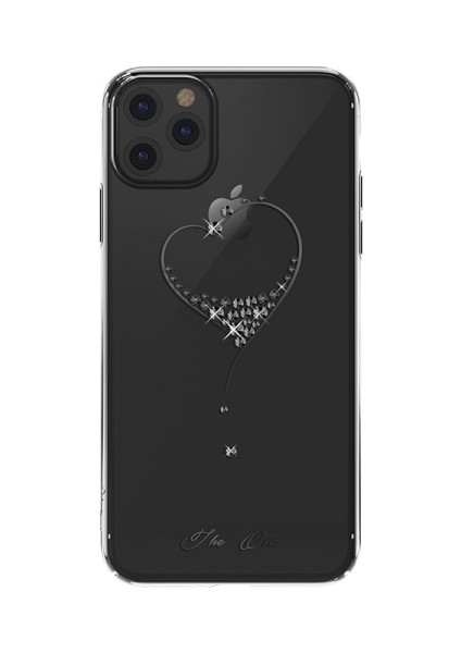 Apple iPhone 11 Pro Max Için Wish Serisi Swarovski Sert Pc Telefon Kılıfı - Siyah (Yurt Dışından)