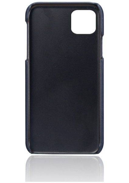 Apple iPhone 12 Mini Için Çift Kart Yuvalı Pu Deri Kaplamalı Pc Telefon Kılıfı - Mavi (Yurt Dışından) indirimleri