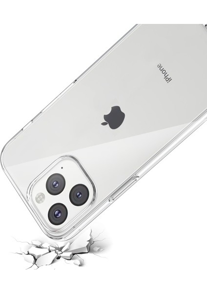 Apple iPhone 13 Pro Max 6.7 Inç Temperli Cam + Tpu Telefon Kılıfı - Şeffaf (Yurt Dışından)
