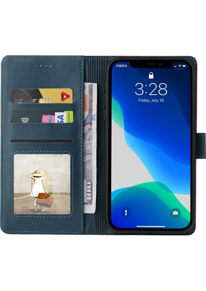 009 Apple iPhone 13 Pro Max 6.7 Inç Uyumlı Çizilmeye Dayanıklı Tpu Deri Telefon Kılıfı - Mavi (Yurt Dışından) indirimleri