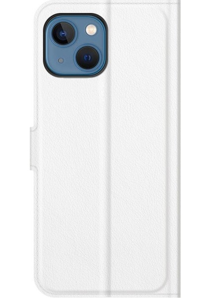 Apple iPhone 13 Mini 5.4 Inç Uyumlu Pu Deri Telefon Kılıfı - Beyaz (Yurt Dışından) modelleri