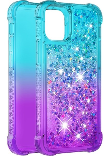 Apple iPhone 13 Mini 5.4 Inç Uyumlu Degrade Tpu Darbeye Dayanıklı Telefon Kılıfı - Mavi / Mor (Yurt Dışından) modelleri