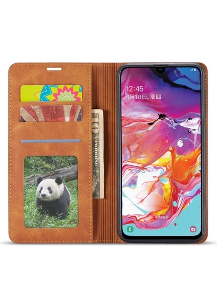 Fantasy Serisi Samsung Galaxy A41 Için Deri Telefon Kılıfı (Yurt Dışından) modelleri