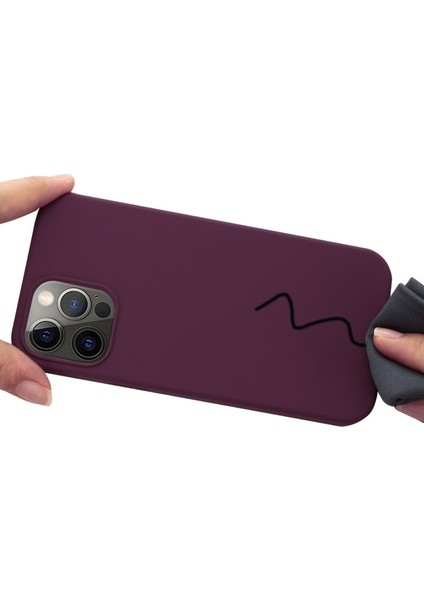 Apple iPhone 13 Pro Max 6.7 Inç Uyumlu Silikon Manyetik Telefon Kılıfı - Koyu Kırmızı (Yurt Dışından) indirimleri