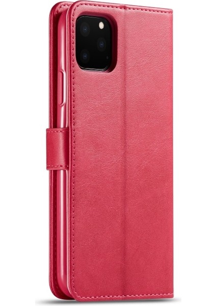 Apple iPhone 11 Pro Max Için Pu Deri Cüzdan Tasarımlı Kılıf - Pembe (Yurt Dışından) modelleri