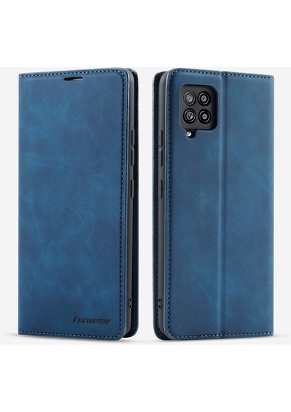 Fantasy Serisi Samsung Galaxy A12 Için Deri Telefon Kılıfı (Yurt Dışından)