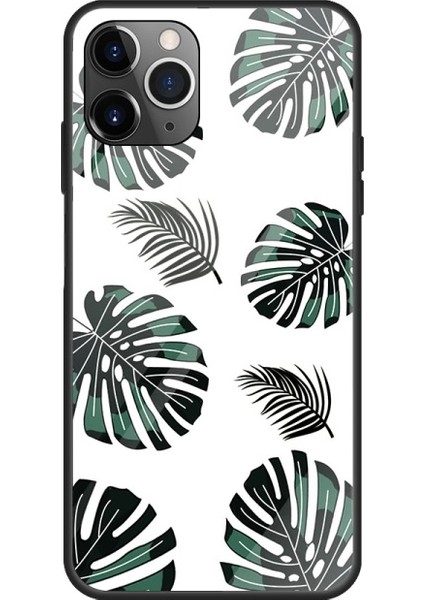 Apple iPhone 12/12 Pro Uyumlu Desen Baskılı Temperli Cam + Tpu Hibrit Kılıfı - Çok Renkli (Yurt Dışından)