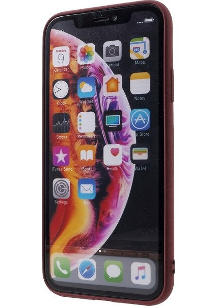 Apple iPhone Xr Için Mat Tpu Koruyucu Telefon Kılıfı - Koyu Kırmızı (Yurt Dışından) fiyatları