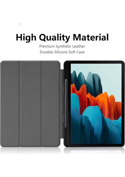 Samsung Galaxy Tabs7 Deri Tablet Kılıfı - Koyu Mavi (Yurt Dışından) fiyatları