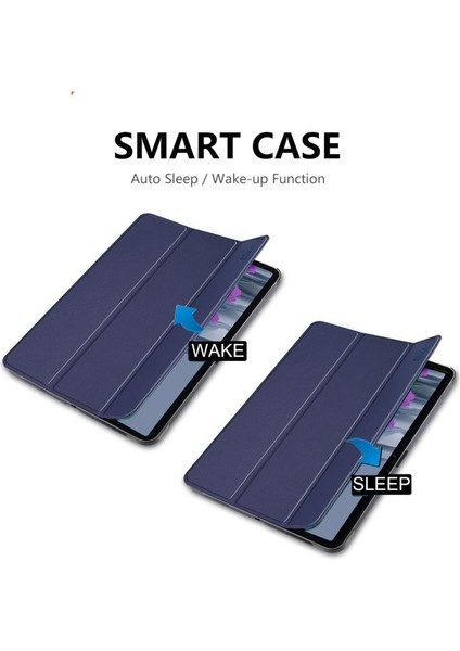Samsung Galaxy Tabs7 Deri Tablet Kılıfı - Koyu Mavi (Yurt Dışından) fırsatları