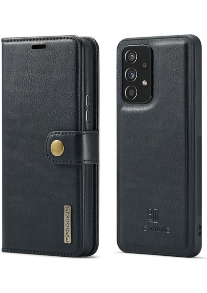 Deri Samsung Galaxy A53 5g Için Telefon Kılıfı - Siyah (Yurt Dışından)