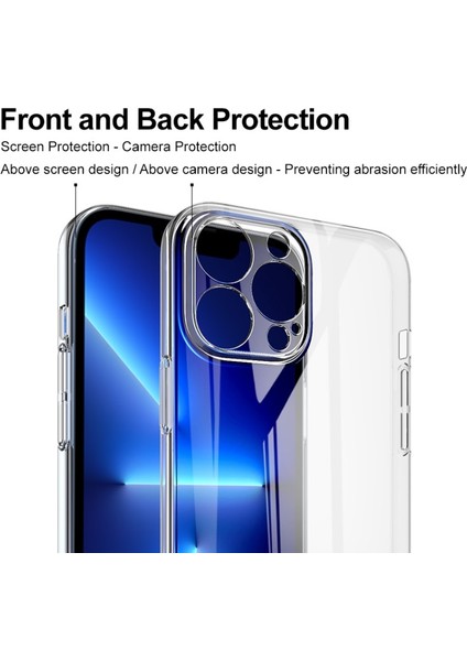 Crystal Case Iı Pro Apple iPhone 13 Pro Max 6.7 Inç Uyumlu Darbeye Dayanıklı Telefon Kılıfı - Şeffaf (Yurt Dışından)