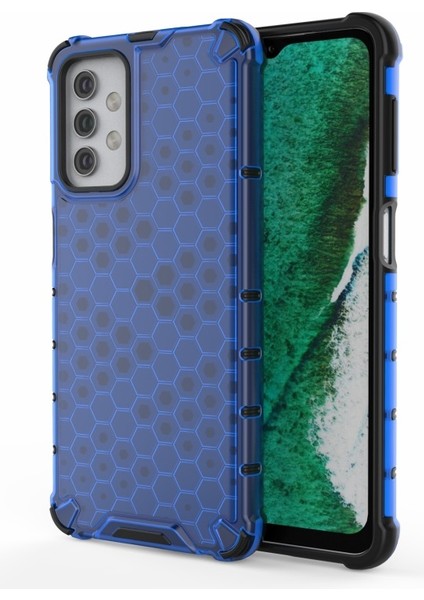 Samsung Galaxy A32 5g Için Petek Desenli Darbeye Dayanıklı Tpu + Pc Telefon Kılıfı (Yurt Dışından)