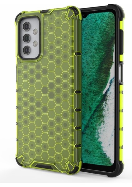 Samsung Galaxy A32 5g Için Petek Desenli Darbeye Dayanıklı Tpu + Pc Telefon Kılıfı (Yurt Dışından)