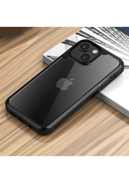 Apple iPhone 13 Için Çift Katmanlı Korumalı Akrilik + Tpu Hibrit Telefon Kılıfı - Siyah (Yurt Dışından) indirimleri