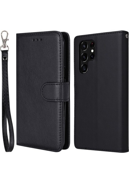 Ayrılabilir Galaxy S22 Ultra 5g Için Telefon Kılıfı - Siyah (Yurt Dışından)