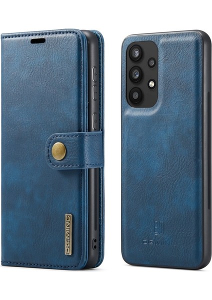 Deri Samsung Galaxy A33 5g Için Telefon Kılıfı - Mavi (Yurt Dışından)