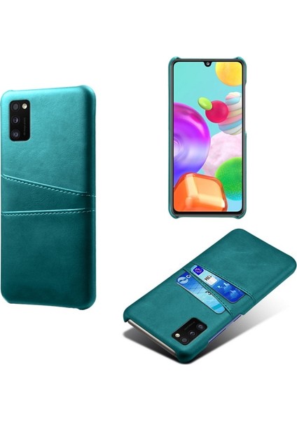 Pu Deri Kaplamalı Samsung Galaxy A41 Için Telefon Kılıfı - Yeşil (Yurt Dışından)