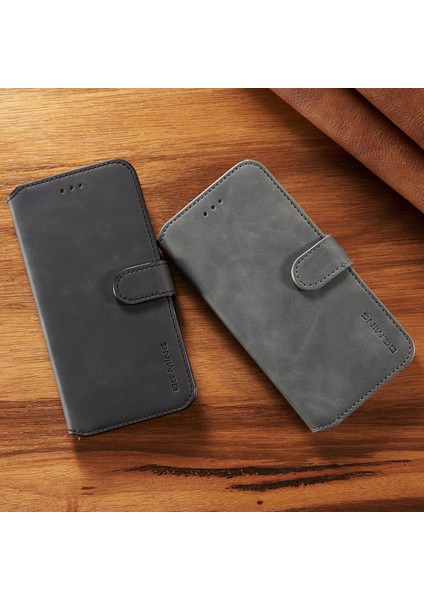 Deri Samsung Galaxy S9 + SM-G965 Için Telefon Kılıfı - Gri (Yurt Dışından) modelleri