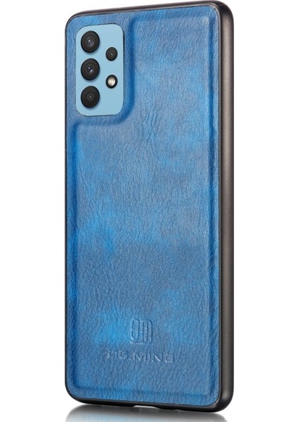 Deri Tpu Samsung Galaxy A32 4g Için Telefon Kılıfı - Mavi (Yurt Dışından)