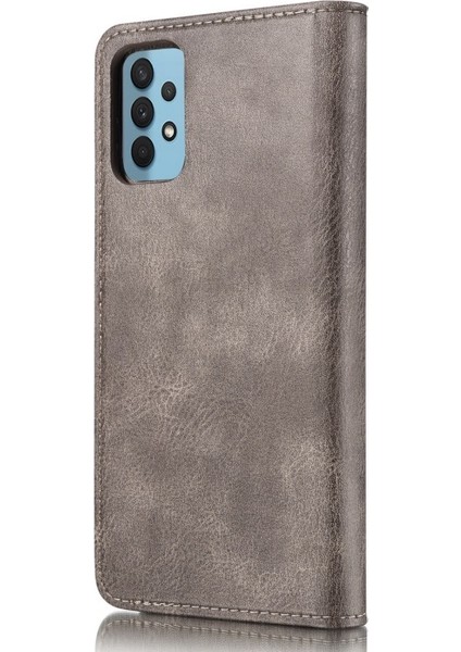 Deri Tpu Samsung Galaxy A32 4g Için Telefon Kılıfı - Gri (Yurt Dışından)