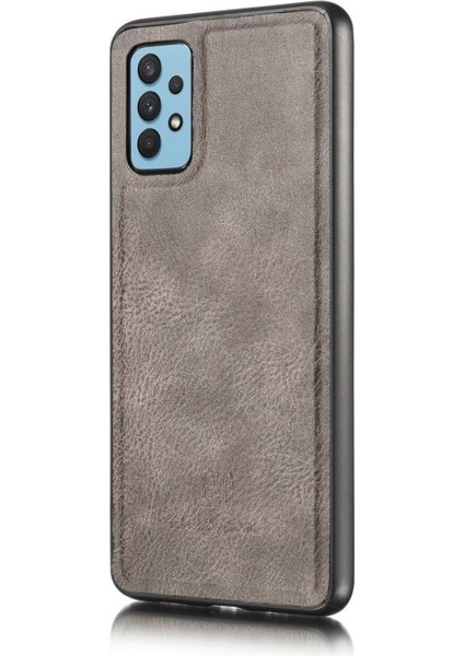 Deri Tpu Samsung Galaxy A32 4g Için Telefon Kılıfı - Gri (Yurt Dışından)