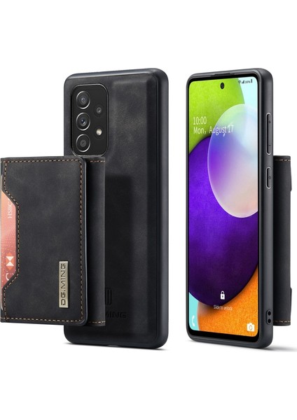 M2 Serisi Deri Samsung Galaxy A52 4g / 5g / A52S 5g Için Telefon Kılıfı - Siyah (Yurt Dışından)