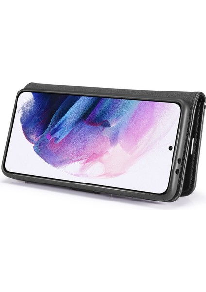 Deri Samsung Galaxy S21 + 5g Için Telefon Kılıfı - Siyah (Yurt Dışından)