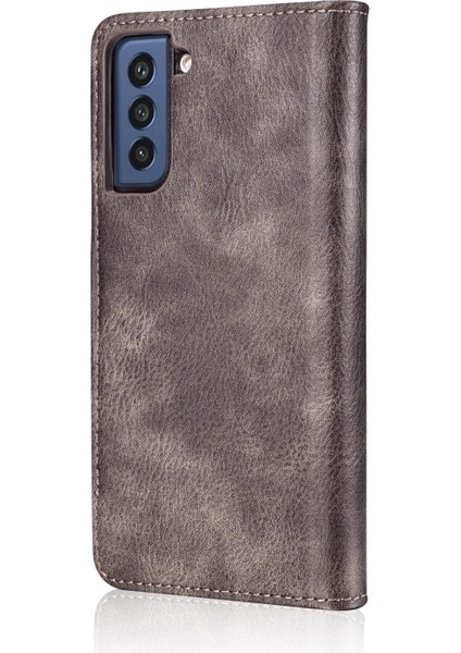 Deri Tpu Samsung Galaxy S21 Fe Için Telefon Kılıfı - Gri (Yurt Dışından) modelleri