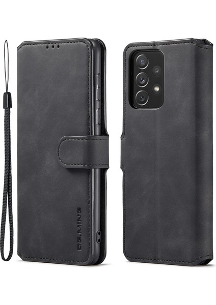 Dayanıklı Pu Deri Samsung Galaxy A73 5g Için Telefon Kılıfı - Siyah (Yurt Dışından)