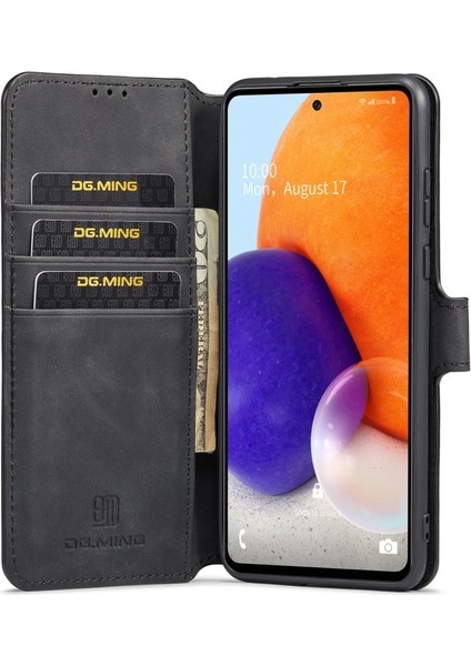 Dayanıklı Pu Deri Samsung Galaxy A73 5g Için Telefon Kılıfı - Siyah (Yurt Dışından)