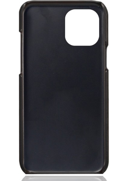 Apple iPhone 13 Mini Için Pu Deri + Pc Çift Kart Yuvalı Telefon Kılıfı - Siyah (Yurt Dışından) fırsatları