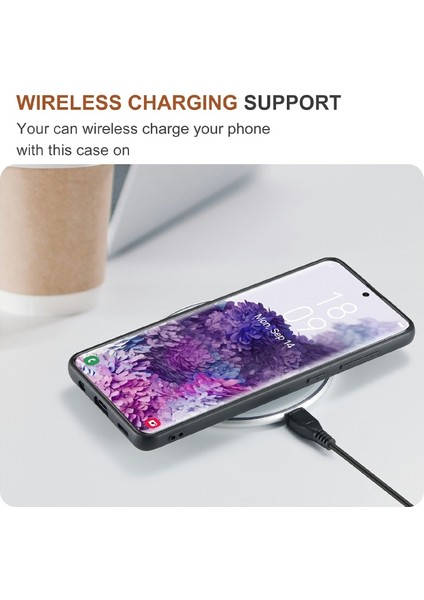 M1 Serisi Deri Kaplamalı Hibrit Samsung Galaxy S20 Plus Için Telefon Kılıfı - Koyu Kahverengi (Yurt Dışından)
