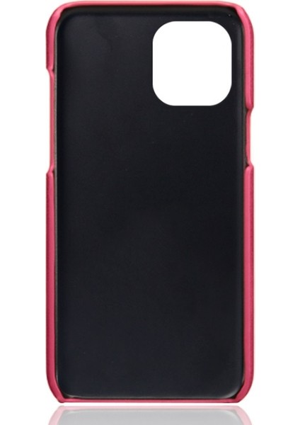Apple iPhone 13 Mini Için Pu Deri + Pc Çift Kart Yuvalı Telefon Kılıfı - Pembe (Yurt Dışından) indirimleri