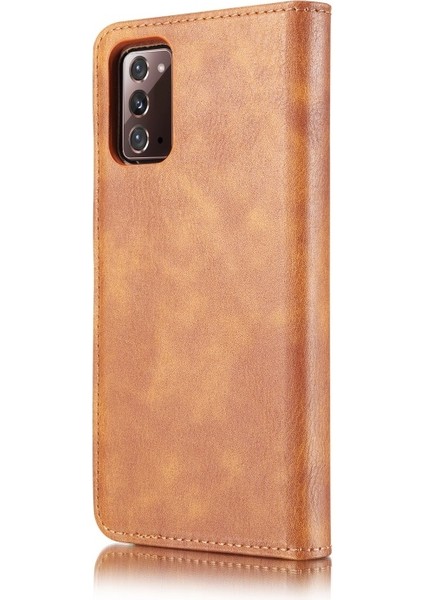 Pc + Deri Samsung Galaxy Note 20 / Note 20 5g Için Telefon Kılıfı - Kahverengi (Yurt Dışından)